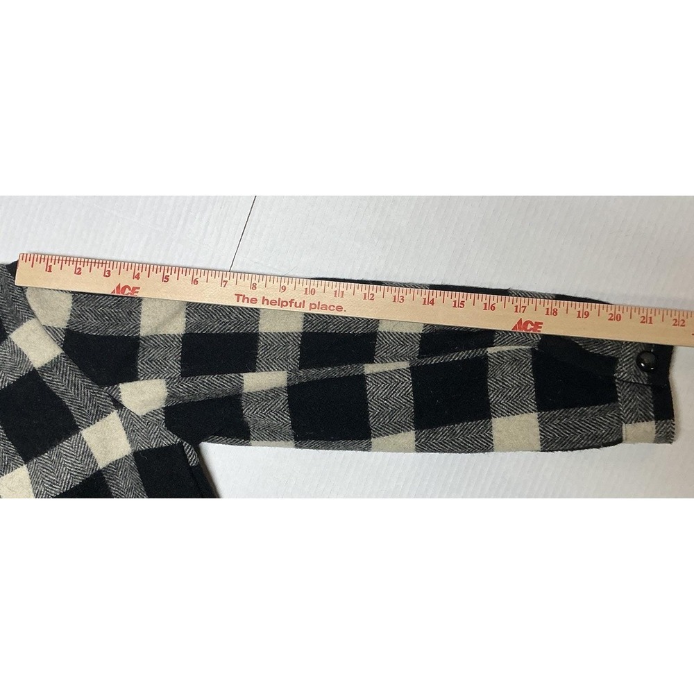 Vtg Pendleton Jacket Women's Medium Plaid 100% Virgin Wool Made USA 60s Pockets - Picture 9 of 16